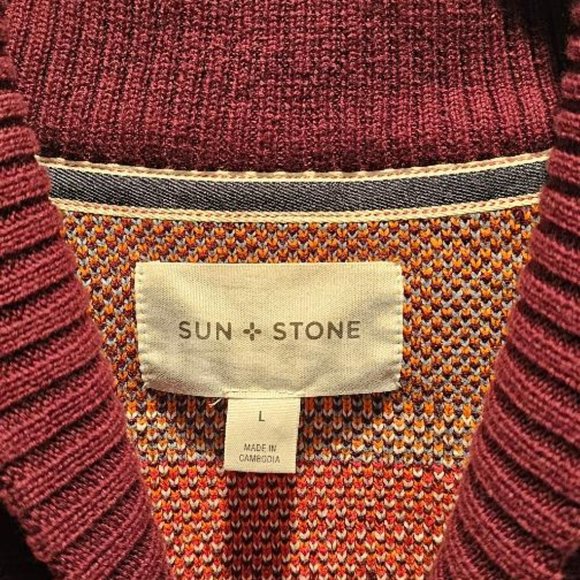 SUN + STONE Men's Pullover Sweater - Size LARGE - Picture 2 of 4